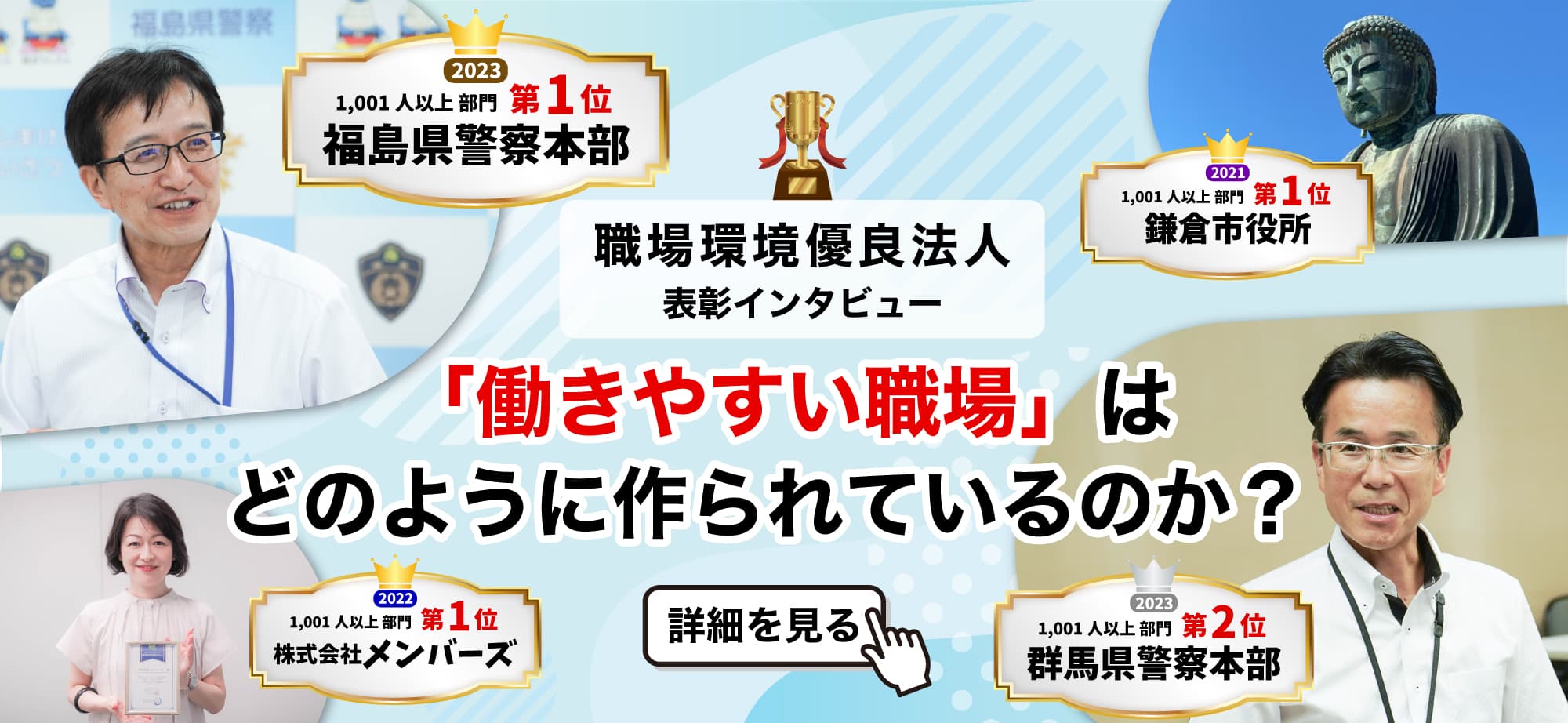 2023年度ストレスチェック集団分析結果から、働きやすい職場環境と判定された組織を表彰しました